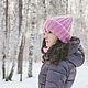 Шапка вязаная зимняя объемная из мохера. Шапки. Вязаные шапки LilyAnn (Анна). Интернет-магазин Ярмарка Мастеров.  Фото №2