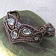 Copper bracelet with rock crystal. Hard bracelet. Gala jewelry (ukrashenija). Online shopping on My Livemaster.  Фото №2
