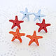 Starfish stud earrings on the sea, polymer clay beads. Stud earrings. Bionika - Polymer Clay Jewelry (Bionika). Online shopping on My Livemaster.  Фото №2