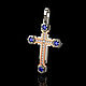  Cross with sapphires, Крестик, Тольятти,  Фото №1