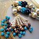 Necklace 'Blue dawn' (pearls, lapis lazuli, crystal). Necklace. Pani Kratova (panikratova). My Livemaster. Фото №4
