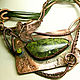 Necklace 'Wild ivy', copper, coil. Necklace. IVA rainbow art. My Livemaster. Фото №5