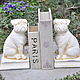 Pugs Book Holders set of 2 pcs. door stopper. Figurines. Decor concrete Azov Garden. Online shopping on My Livemaster.  Фото №2