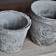 Small pots made of concrete, Shabby, stone, plants and floristry. Pots1. Decor concrete Azov Garden. Online shopping on My Livemaster.  Фото №2