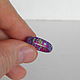 Ring made of blue synthetic opal 'Multi-Amethyst'. Rings. Wooden jewellery. Online shopping on My Livemaster.  Фото №2