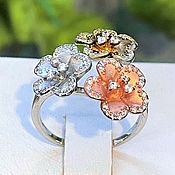 Ring with natural stones 