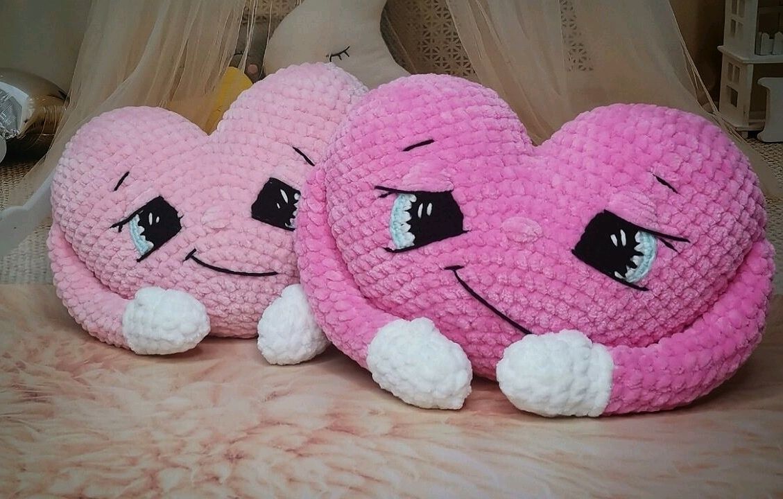 Мягкая игрушка Сердце. Вязаная игрушка в интернет-магазине Ярмарка ...