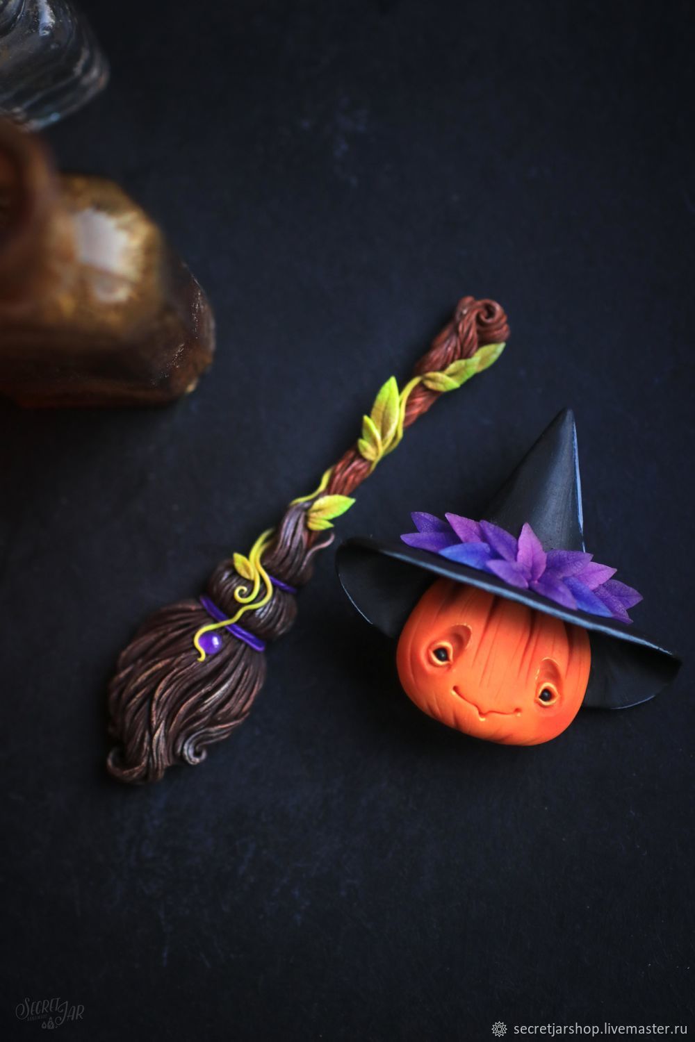 Кулон "Метла" с аметистом в интернет-магазине на Ярмарке Мастеров ...