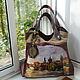 Women's leather bag with hand-painted Prague.Charles bridge. Classic Bag. Inella-more leather bags/. Online shopping on My Livemaster.  Фото №2