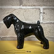 Для дома и интерьера handmade. Livemaster - original item Riesenschnauzer black standing: author`s statuette. Handmade.