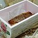 Bread box wooden decoupage solid rose shabby. Dinnerware Sets. Studio Villa-Oliva. My Livemaster. Фото №5