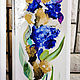 Paired paintings with irises, paintings with potal. Pictures. Annet Loginova. My Livemaster. Фото №4