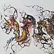  FLUID ART triptych. Pictures. Make Magic. Online shopping on My Livemaster.  Фото №2