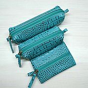 Сумки и аксессуары handmade. Livemaster - original item Leather pencil case-cosmetic bag