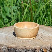 Для дома и интерьера handmade. Livemaster - original item Wooden bowl made of Siberian cedar 105 mm. T38. Handmade.