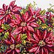 Bouquet of poinsettia (cross-stitch). Pictures. Olga Kaletina. Online shopping on My Livemaster.  Фото №2