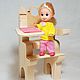 High chair for dolls. Doll furniture. Lamy-mammy (furniture for dolls). Online shopping on My Livemaster.  Фото №2