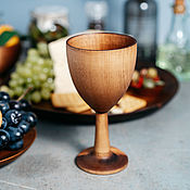 Посуда ручной работы. Ярмарка Мастеров - ручная работа Vaso de vino de madera para vino de cedro siberiano G14. Handmade.