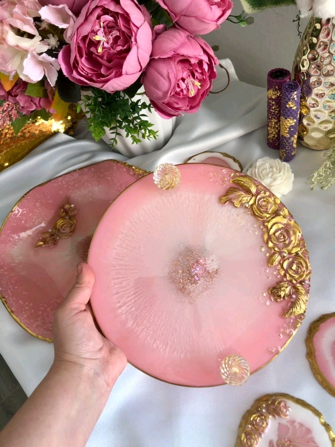 Поднос из эпоксидной смолы. в интернет-магазине на Ярмарке Мастеров ...