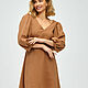 Short dress with an open back made of beige cotton. Dresses. ivavavilonskaya. My Livemaster. Фото №4