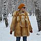 coat. Jacket fur Siberian red Fox. Fur Coats. Zimma. My Livemaster. Фото №4