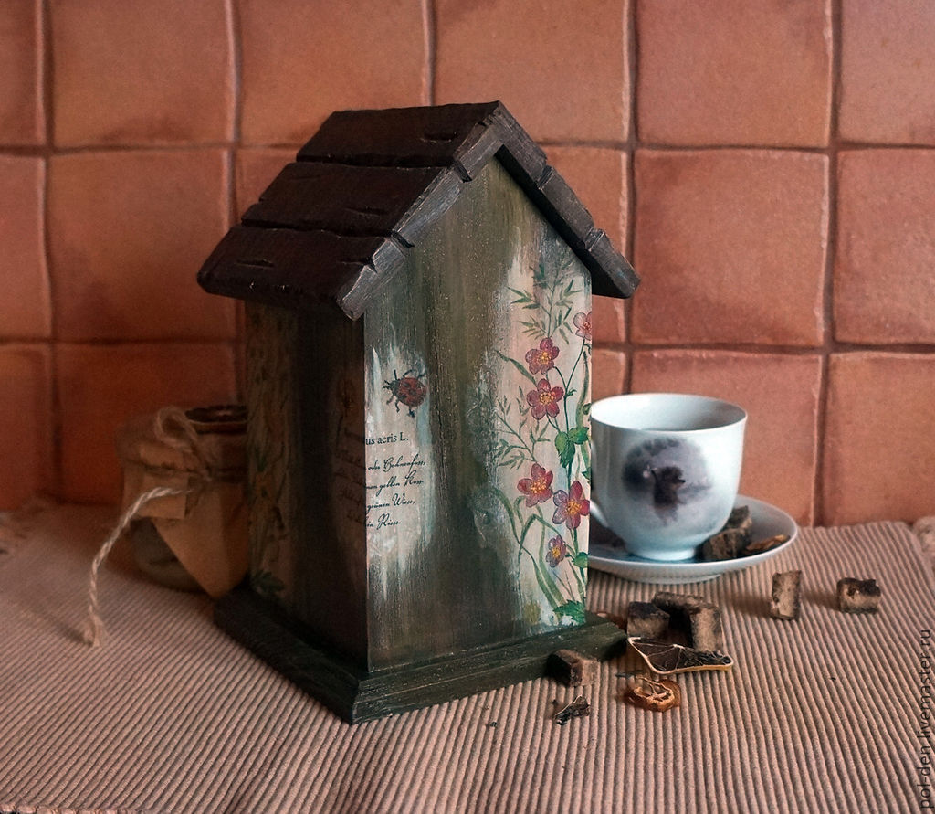 Домик для чая. Чайный домик с заборчиком. Чайный домик "чай". Сказочный домик для чая.