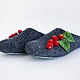 Currant felt Slippers for women felted from Merino wool. Slippers. Obuffca. My Livemaster. Фото №4