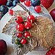 Кулон лист смородины с ягодами, Кулон, Сочи,  Фото №1