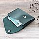 Green leather wallet, for banknotes, cards and coins. Wallets. KodamaLife. Online shopping on My Livemaster.  Фото №2