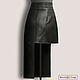 Order Ilsina skirt made of genuine leather/suede (any color). Elena Lether Design. Livemaster. . Skirts Фото №3