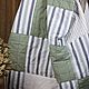 Лоскутное одеяло-покрывало (цвет травы) из вареного хлопка, Покрывала, Москва,  Фото №1