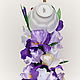 Cup in air сalled "Irises". Composition. jema_flowers (Svetik7tsvetik). My Livemaster. Фото №4