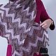 Заказать Палантин зигзаг в кофейном цвете. Knitwear by Elena Doroshina. Ярмарка Мастеров. . Палантины Фото №3