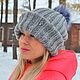 Order Warm set of hat and mittens(fluff Bunny). Olga Lado. Livemaster. . Headwear Sets Фото №3