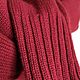 Вязаный свитер цвет "бордо" 30% кашемир 70% меринос. Свитеры. Вязаный стиль  (Вяжу для Вас). Ярмарка Мастеров.  Фото №6