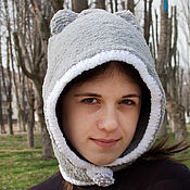 Аксессуары handmade. Livemaster - original item Copy of Baby girl bunny hat Grey rabbit hat ears. Handmade.