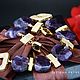 Bracelet 'Violette' - amethyst, premium accessories, Bead bracelet, Moscow,  Фото №1