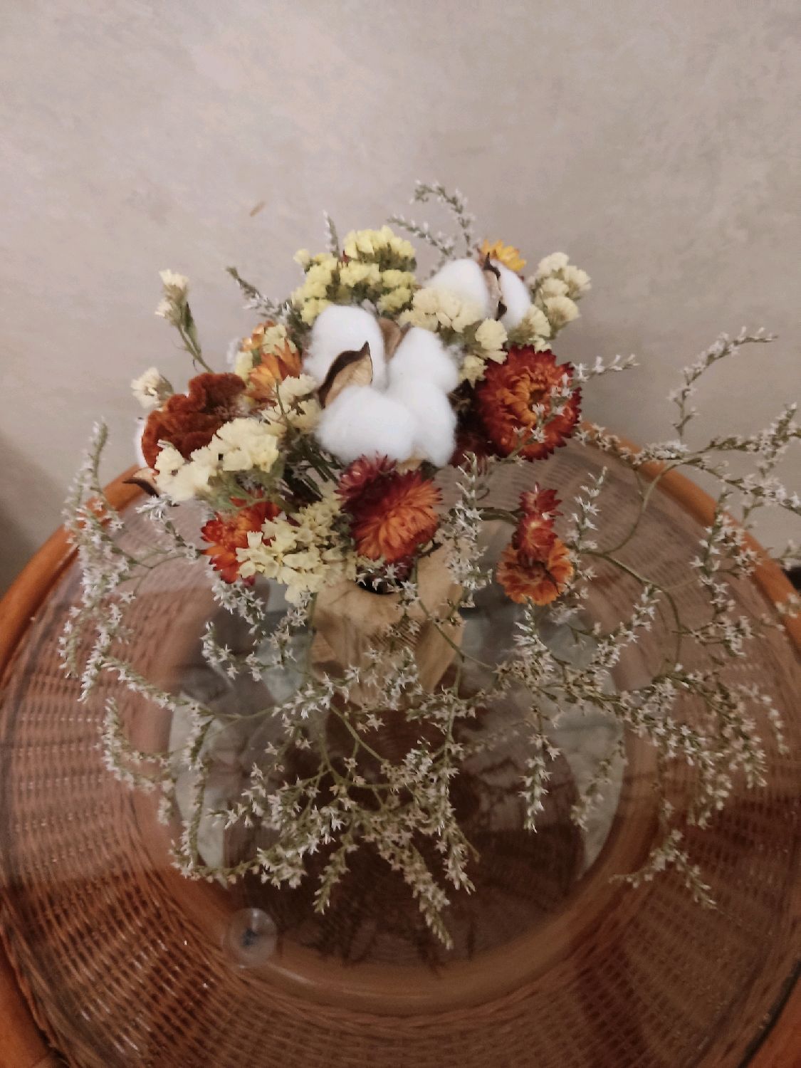 Букет из сухоцветов 4 с деревянной подставкой в интернет-магазине ...
