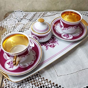 Блюдце для чайной чашки Золотая паутина NAR-52070-5706, 16 см, белый/декор