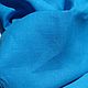Ткань 100% лен умягченный. Ярко синий. Ш. 150см, Ткани, Тольятти,  Фото №1