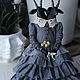 Order interior doll: A two-headed goat in a blueberry dress. Irina Sayfiydinova (textileheart). Livemaster. . Interior doll Фото №3
