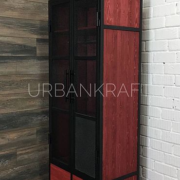 Шкафы: Распашной шкаф в стиле лофт. Urban Craft/Городское Ремесло. Мебель ручной работы - Ярмарка Мастеров Мебель ручной работы. Ярмарка Мастеров - ручная работа Шкафы: Распашной шкаф в стиле лофт. Handmade.