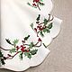 Napkin with embroidery ' Holly». Christmas gifts. Shpulkin dom. Online shopping on My Livemaster.  Фото №2