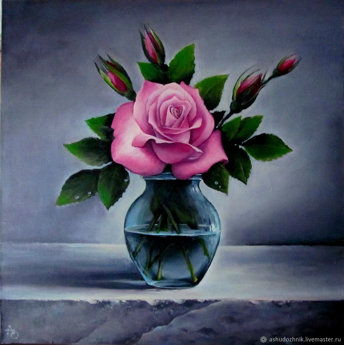 («Розы в Хрустальном бокале», 1882—1883) Мане
