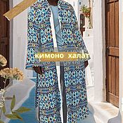 роскошный узбекский чистый шелк ИКАТ атлас ручной работы