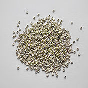 Материалы для творчества handmade. Livemaster - original item Japanese round beads 15/0 Duracoat galvanized Silver, 5 gr.. Handmade.