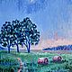Order  Oil Painting Landscape 'Bright Night'. Fine Art for Joy. Livemaster. . Pictures Фото №3
