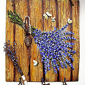 Для дома и интерьера handmade. Livemaster - original item Wall key holders: key holder hanger OLD GATE. Lavender`s blue. Handmade.