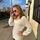 Кардиган ажурный "Ромбики". Кардиганы. OLA KARDIGAN - ручное вязание. Интернет-магазин Ярмарка Мастеров.  Фото №2
