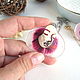 Bright Pendant with Real Royal Geranium Petals Pink Spring. Pendants. WonderLand. Online shopping on My Livemaster.  Фото №2